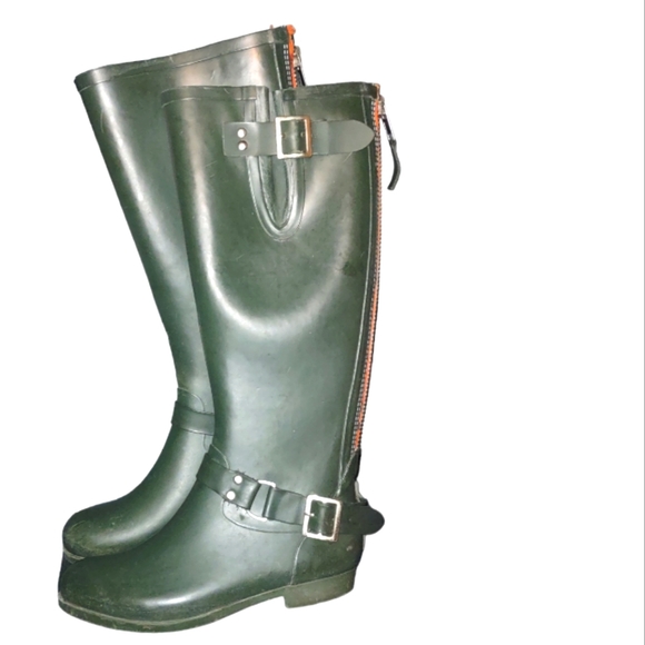 Steve Madden Zip Up Tsunami Rain Boots Size 7 - Picture 2 of 7